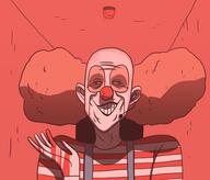 artist:lord_bung blood bodily_fluids clown human solo tagme // 960x822 // 271.9KB