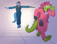 anthro artist:anonymous cybernetics lizardmen nonhuman panicked_look robotic_limb running // 1750x1338 // 733.1KB