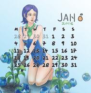 artist:spessmenart botanist breasts calendar female human pinup solo // 598x606 // 143.6KB