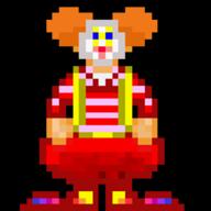 artist:anonymous clown human solo sprite // 150x150 // 2.1KB