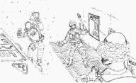 airlock antagonist artist:anonymous atm clown ebow helmet honk human logo monochrome nanotrasen outer_space space_suit stun_baton syndicate traitor weapon // 800x489 // 97.5KB