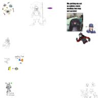 artist:anonymous artist:drawsstuff assistant cat character:amber_aggly cigar clown drawpile female green_square grey hud human male mommi nonhuman paramedic plasmaman security security_officer silicon siren_helmet smoking // 4000x4000 // 1.6MB