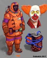 artist:crabcak3s clown human id_card ied nonhuman plasmaman // 1280x1562 // 1.7MB