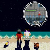 animated artist:anonymous beach beach_ball cascade clown crab human outer_space pixel_art scientist security security_officer splashscreen supermatter supermatter_sea vgstation // 480x480 // 237.3KB