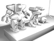 3d artist:anonymous beepsky ed-209 mech monochrome ripley // 640x480 // 28.4KB