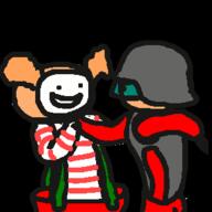 animated artist:anonymous choking clown clown_abuse helmet human security security_officer smiling stun_baton weapon // 300x300 // 30.9KB