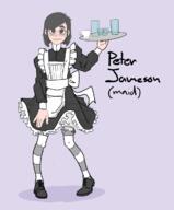 artist:xenopera character:peter_jameson human maid male solo text // 999x1204 // 336.6KB